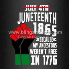 Direct To Film Print July 4th Juneteenth 1865 Vinyl for Clothing